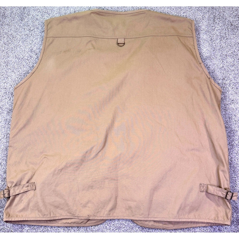 HQ Issue Tactical Vest Men L Tan Multi-Pocket Utility Hunting Fishing Gorpcore - Picture 8 of 14
